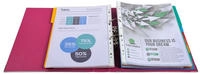 Exacompta 10x Premium-Ordner PREM'TOUCH aus PP mit 2 Ringen, Rücken 50mm, 32x30cm für DIN A4 Überbreite - fuchsia