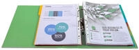 Exacompta 10x Premium-Ordner PREM'TOUCH aus PP mit 2 Ringen, Rücken 80mm, 32x30cm für DIN A4 Überbreite - anisgrün