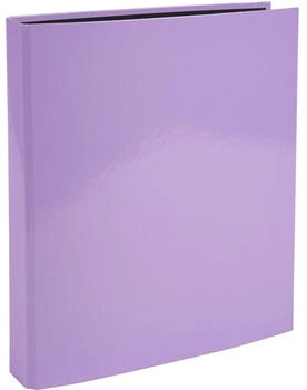 Exacompta 10x Ringbuch A4, 4 Ringe in D-Form 25mm, Aquarel - malve