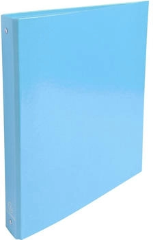 Exacompta 10x Ringbuch aus kaschiertem Karton, 4 Ringe 30mm, Rücken 40mm, 32x26cm für DIN A4 - Iderama - hellblau
