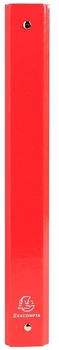 Exacompta 10x Ringbuch aus kaschiertem Karton, 4 Ringe 30mm, Rücken 40mm, 32x26cm für DIN A4 - Iderama - rot