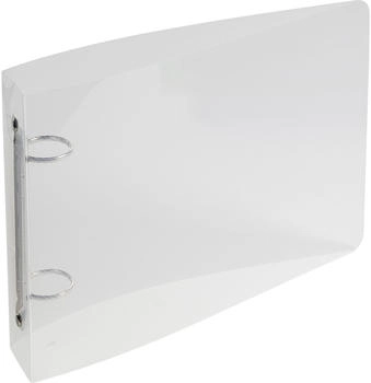 Exacompta 10x Ringbuch aus PP 700µ, 2 Ringe 25mm, Rücken 35mm, 16x24cm für DIN A5 - kristall