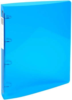 Exacompta 10x Ringbuch Iderama PP 0,5mm, 4 Ringe 30mm, Rücken 40mm, für DIN A4 Maxi - Iderama - hellblau