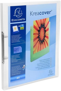 Exacompta 20x flexibler Ringhefter aus PP Chromaline 500, 2 Ringe 15mm, Rückenbreite 20mm, für DIN A4, Kreacover - Farben sortiert
