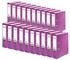 violett (11285251F): Falken 20x A4 Recycolor Ordner 80mm mit geklebtem Rückenschild