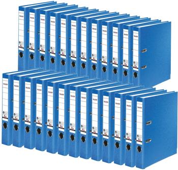 Falken 25x A4 Recycolor Ordner 50mm mit geklebtem R&uuml;ckenschild blau (11286317F)