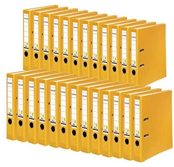 Falken 25x A4 PP Ordner 50mm mit Einsteckschild gelb (09984139F)