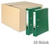 grün (09984147F): Falken 25x A4 PP Ordner 50mm mit Einsteckschild