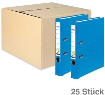 Falken 25x A4 PP Ordner 50mm mit Einsteckschild aqua (11286762F)