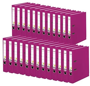 Falken 25x A4 PP Ordner 50mm mit Einsteckschild brombeere (23001072F)