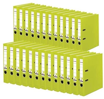Falken 25x A4 PP Ordner 50mm mit Einsteckschild neongr&uuml;n (23001080F)