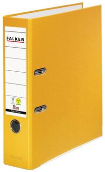 Falken 20x A4 PP Ordner 80mm mit Einsteckschild gelb (09984048F)