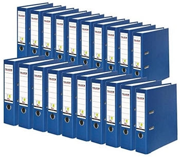Falken 20x A4 PP Ordner 80mm mit Einsteckschild blau (09984063F)