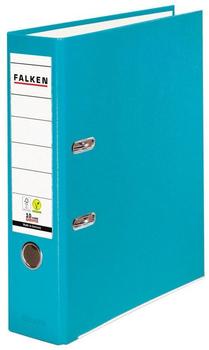 Falken 20x A4 PP Ordner 80mm mit Einsteckschild türkis (11286580F)