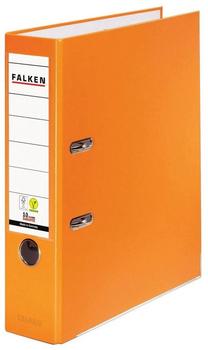 Falken 20x A4 PP Ordner 80mm mit Einsteckschild orange (11286721F)