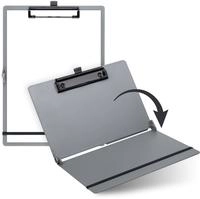 SAX Klemmbrett Design faltbar A5 auf A4, anthrazit
