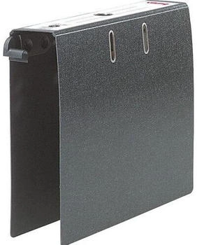 Viking Hängemappe DIN A4 80 mm Schwarz 2 Ringe Pappkarton Recycled (4856076)