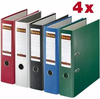 BENE No1 Power Ordner Kunststoff 8,0cm DIN A4 farbsortiert (291400SO)