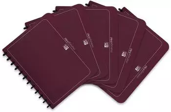 Oxford manageMe! Ringbuch mit vario-zipp, A4, bordeaux, inkl. 25 Klarsichth&uuml;llen (100205609)