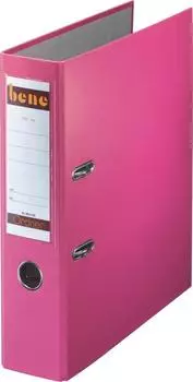Bene No.1 Ordner 2-Ring, 80mm, A4, rosa (291400rs)