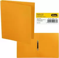 Idena Ringbuch aus Kunststoff 2 Ringe orange DIN A4 R&uuml;ckenbreite 2cm