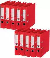 Esselte 627575, Esselte No. 1 Ordner, 100% Recycling-Karton, Rot