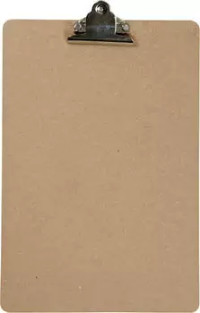Creativ Company Klemmbrett mit silberner Klemme, A4, braun/silber (265880)