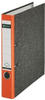 Leitz Ordner 1050-50-45, Karton, A4, 52mm, schwarz marmoriert, Rücken orange