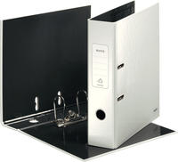 Leitz Ordner 1005-01-01 WOW laminierter Karton, A4, 8cm, wei&szlig;