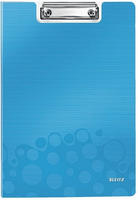 LEITZ 4199-00-36, Leitz Klemmbrett-Mappe WOW, DIN A4, Polyfoam, blau-metallic