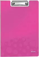 LEITZ 4199-00-23, Leitz Klemmbrett-Mappe WOW, DIN A4, Polyfoam, pink-metallic