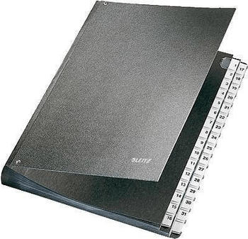 Leitz Pultordner A4 32 Fächer Hartpappe schwarz