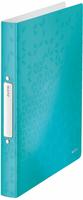 LEITZ 42570051, LEITZ WOW Ringbuch 2-Ringe eisblau-metallic 3,2 cm DIN A4