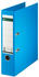 Leitz Qualitäts-Vollpapier Ordner 180° 8cm hellblau (10070030)