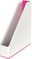 LEITZ 53621023, LEITZ Stehsammler WOW Duo Colour 53621023 perlwei&szlig;/pink Kunststoff,