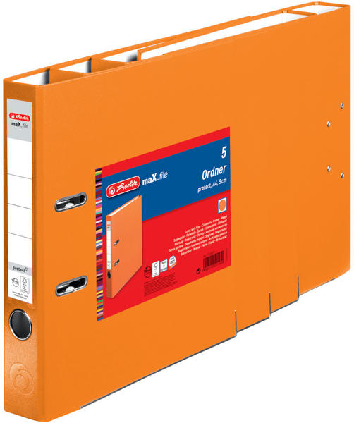 Herlitz maX.file ORD protect A4 5cm orange 5er (11416229)