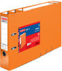 Herlitz 11416286, Herlitz Ordner protect Kunststoff (PP) A4 8cm orange VE=5...