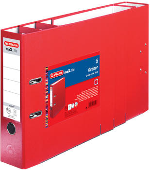 Herlitz maX.file ORD protect A4 8cm rot 5er (9942657)