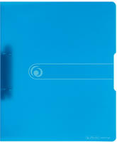 Herlitz Ringbuch PP A4 2 Ringe 16mm, Transparent Blau
