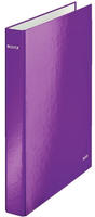 LEITZ 42410062, LEITZ WOW Ringbuch 2-Ringe violett 4,0 cm DIN A4