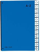 Pagna 24249-02, PAGNA Pultordner Color, DIN A4, A - Z, 24 F&auml;cher, blau
