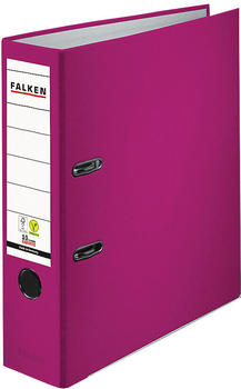Falken PP-Color-Ordner A4 80mm mit Einsteckschild brombeere (23001048F)