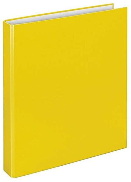 VELOFLEX Ringbuch Basic A4 PP kaschiert 4-D-Ring-Mechanik 25mm gelb (1143010)