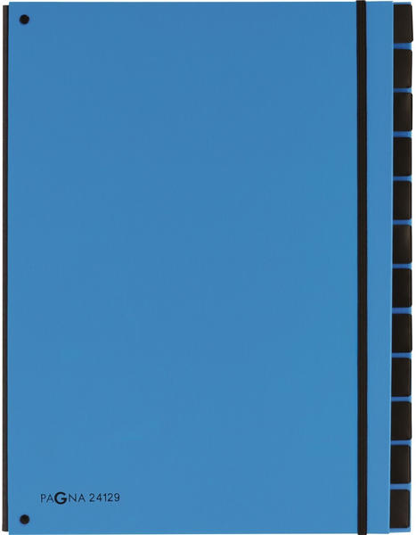 PAGNA Pultordner neutral 12 Fächer hellblau (24129-13)