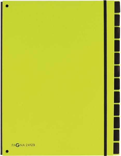 PAGNA Pultordner neutral 12 Fächer lindgrün (24129-17)