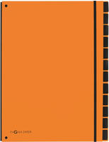 Pagna Pultordner Trend 24129-09, A4, neutral, 12 F&auml;cher, laminierte Hartpappe,
