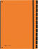 PAGNA Pultordner neutral 12 Fächer orange (24129-09)