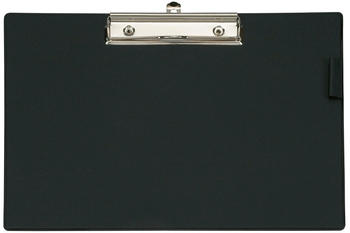 MAUL Schreibplatte A4 mit Folienüberzug Klemmer lange Seite schwarz (2335790)