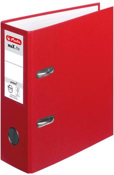 Herlitz Ordner maX.file protect, A5, hoch, Rückenbreite: 8cm, PP-Folienbezug, rot, 10 Stück (10842318)