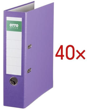 Otto Office 20x Ordner Exclusive I inkl. Selbstklebende Inhaltsschilder Jahreszahlen 2023 violett 8x32x28.5 cm
